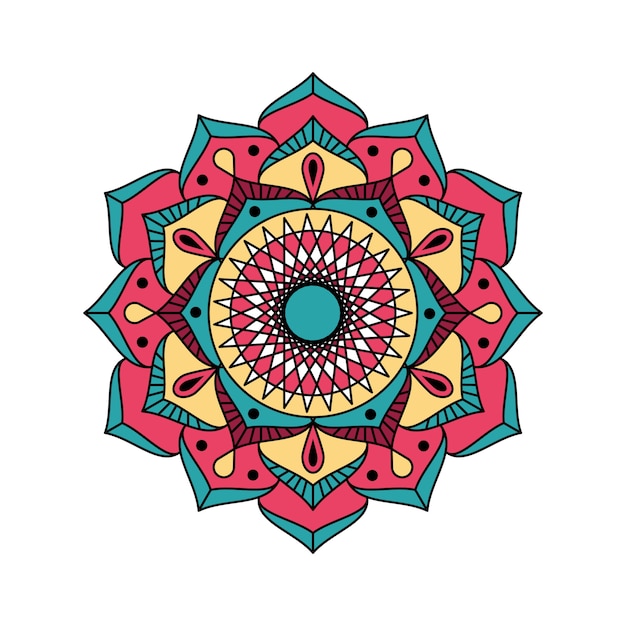 Indiase kleurrijke mandala-decoratie