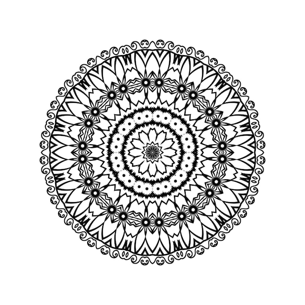 Vector indiase mandala ontwerp