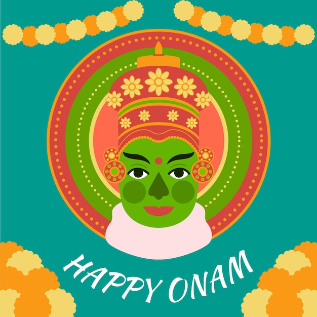 Indiase onam-illustratie