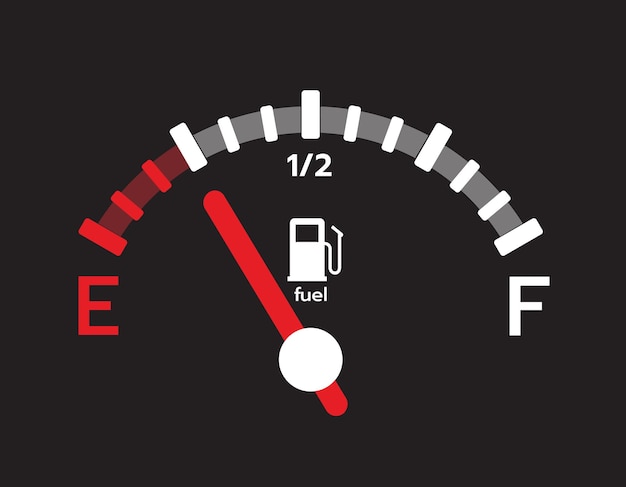 Indicator van de brandstoftank van de auto met gas, benzine en diesel gauge set Verschillende apparatuur van het auto paneel van het dashboard