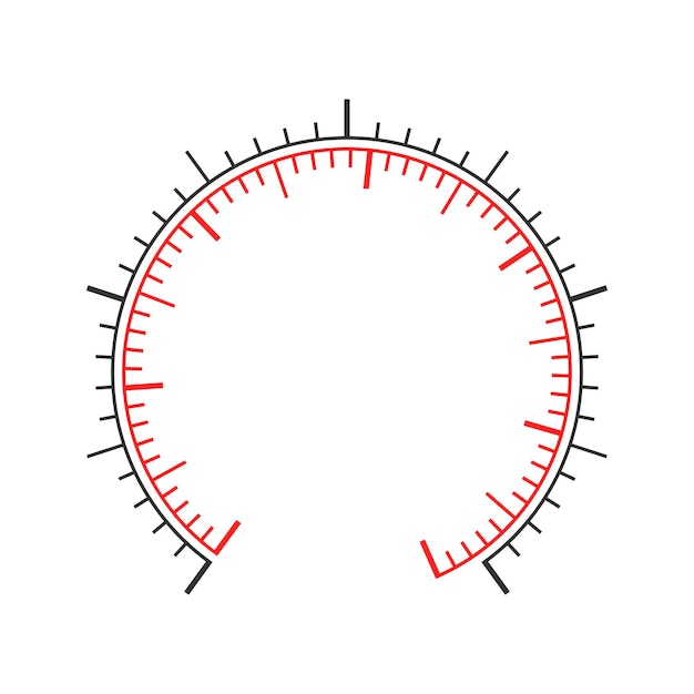 Indicatortool dashboardsjabloon meten Drukmeter manometer barometer snelheidsmeter schaal