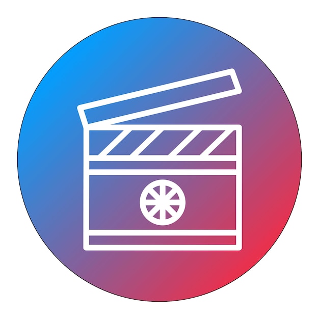 Indie film icon vector image can be used for filmmaking