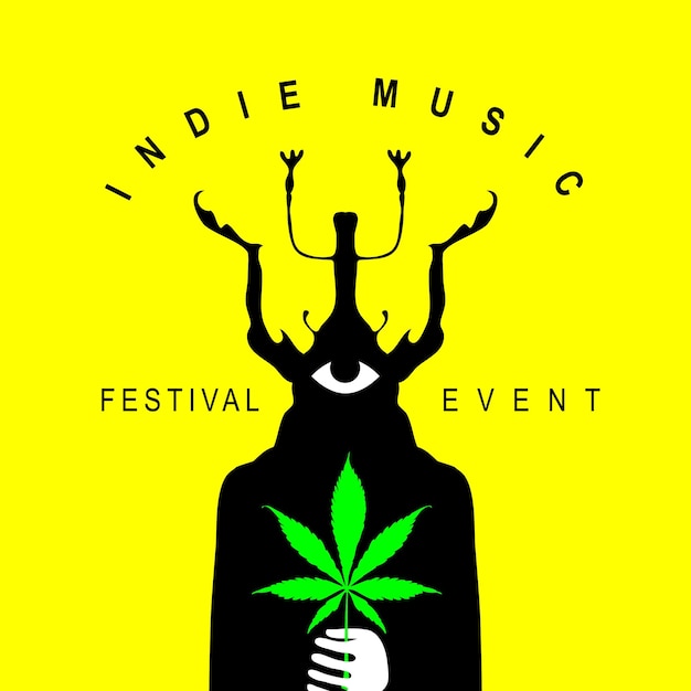 Indie muziekfestival poster