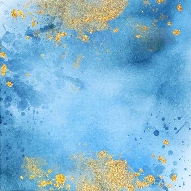 Indigo Blue Luxury Watercolor Background Texture