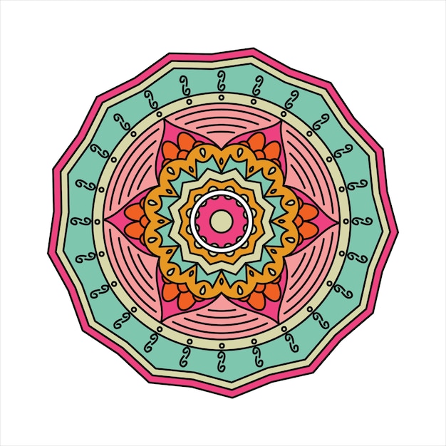 Indische Gekleurde Mandala