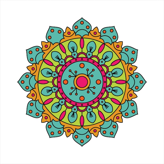 Indische Gekleurde Mandala