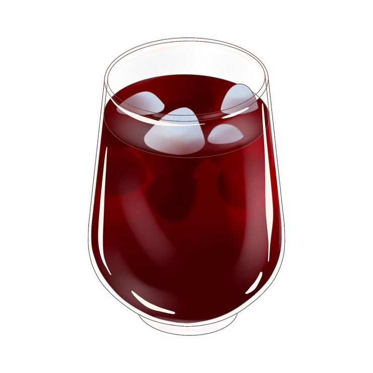 Vector indonesia anime style cold hibiscus tea