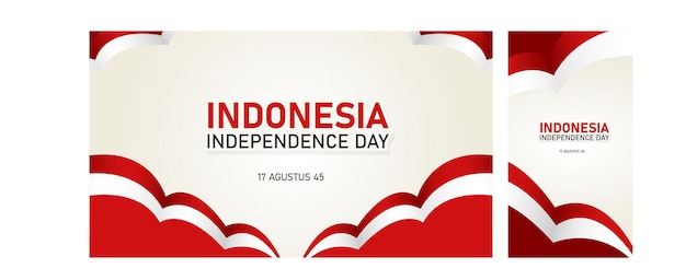 Vector indonesia banner easy to use