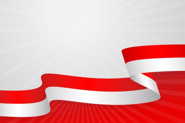 Indonesia flag background template with free space for text