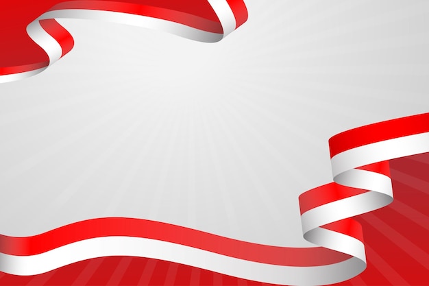 Vector indonesia flag background template with free space for text