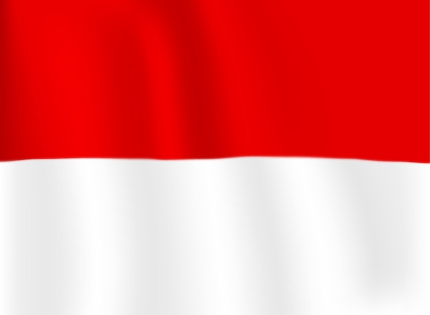 Vector indonesia flag design