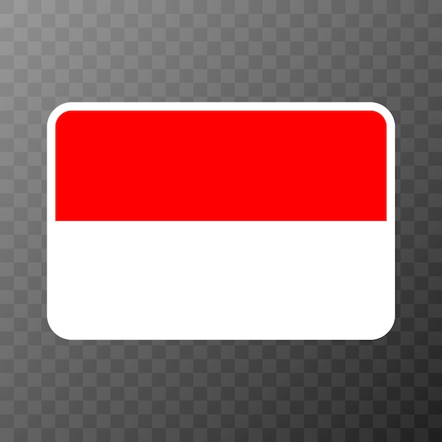 Indonesia flag official colors and proportion Vector illustration