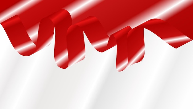 Indonesia flag template background red white design vector