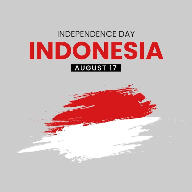 Indonesia Happy Independence Day Vector