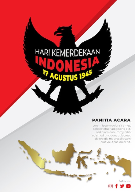 ベクトル インドネシア独立記念日（hari kemerdekaan indonesia）