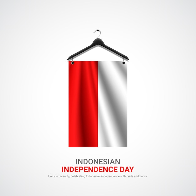 indonesia independence day indonesia independence day creative ads design vector 3D illustration