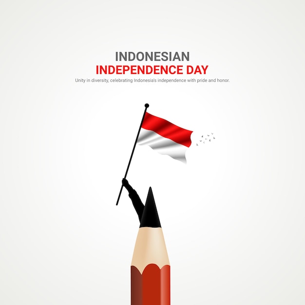 indonesia independence day indonesia independence day creative ads design vector 3D illustration