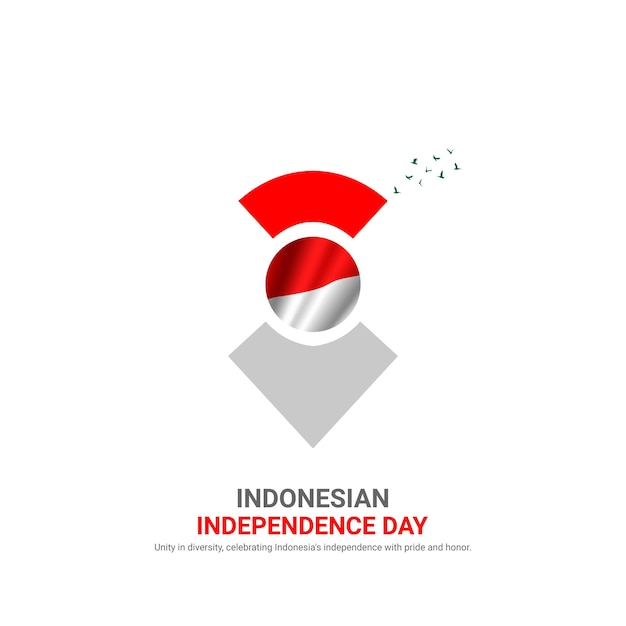 indonesia independence day indonesia independence day creative ads design vector 3D illustration