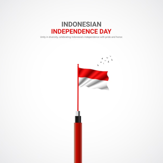 indonesia independence day indonesia independence day creative ads design vector 3D illustration