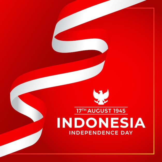 ベクトル インドネシアの独立記念日 - メラ・プーティ
