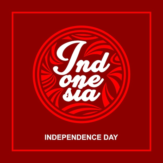 Indonesia independence day poster