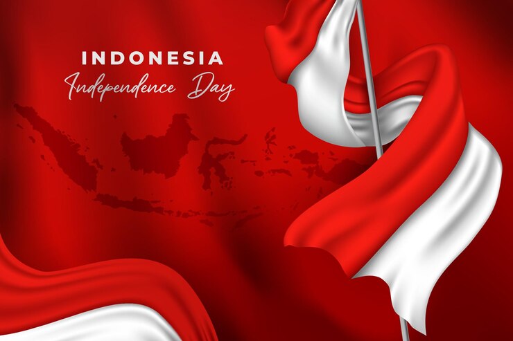 Vector indonesia independence day red white flag vector banner poster and web use background