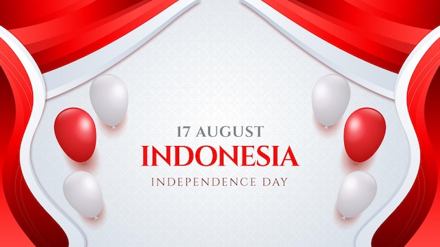 ベクトル インドネシア独立記念日