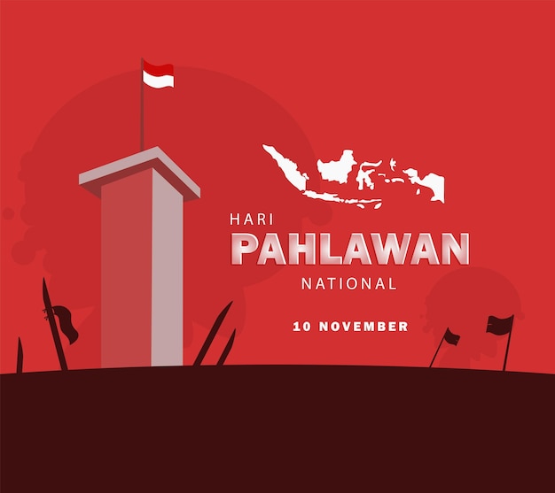 INDONESIA NATIONAL HEROES DAY BANNER, HEROES DAY