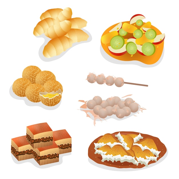 Indonesia Snack Stock Illustrations