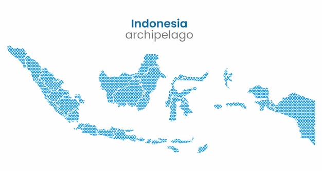 Vector indonesian archipelago