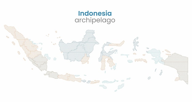 Vector indonesian archipelago