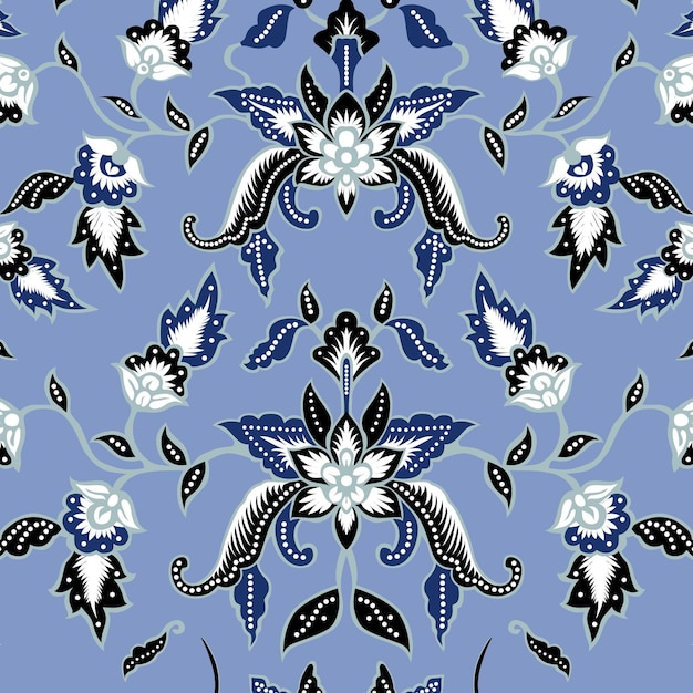 indonesian batik indonesian modern batik pattern vector