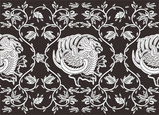 Индонезийский batik motif, специальные рисунки с рисунком