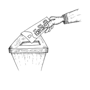 Premium Vector | Indonesian election day 2024 illustration doodle