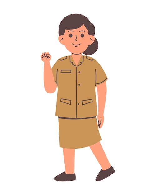 Indonesian female service servant character