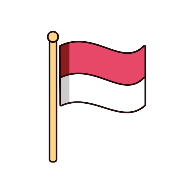 indonesian flag icon