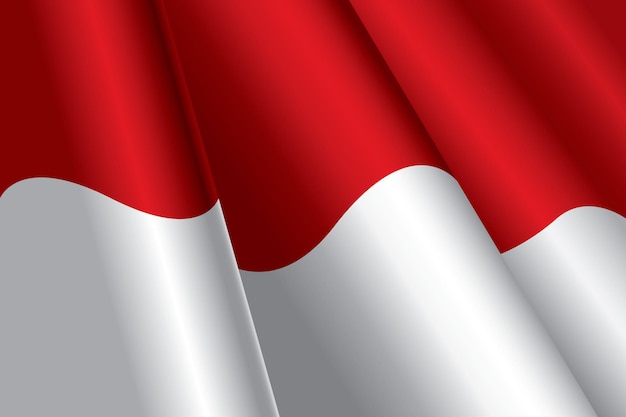 Вектор Иллюстрация индонезийского флага
