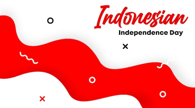 Indonesian independence day background 