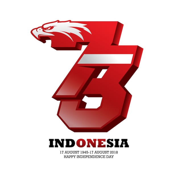 indonesian independence day logo