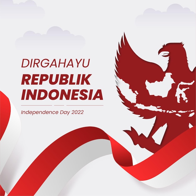 Indonesian independence day for social media