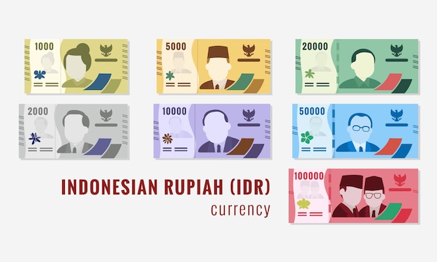 Indonesian Rupiah Currency Set