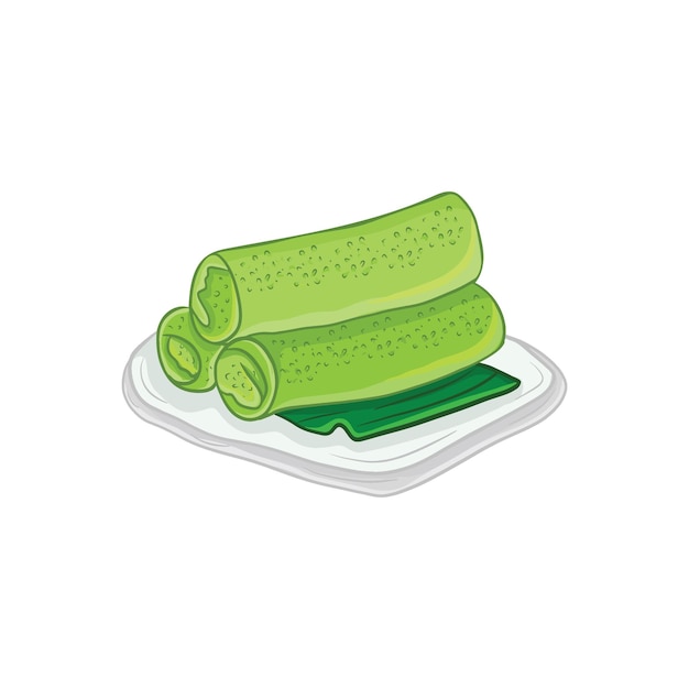indonesian traditional food snack illustration