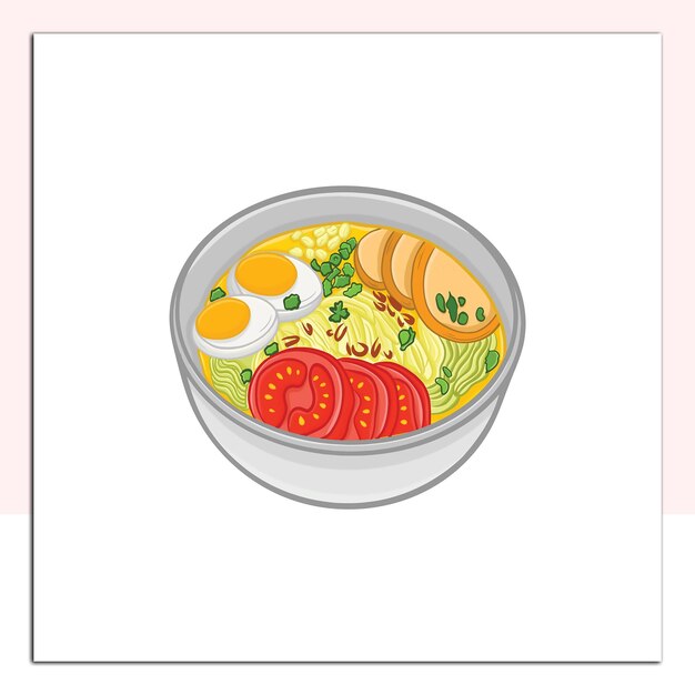 Vector indonesian traditional food vector illustration