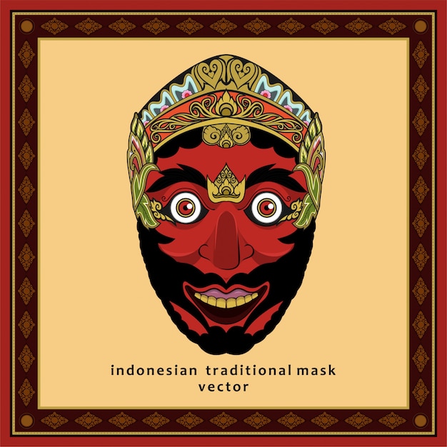 Maschera tradizionale indonesiana