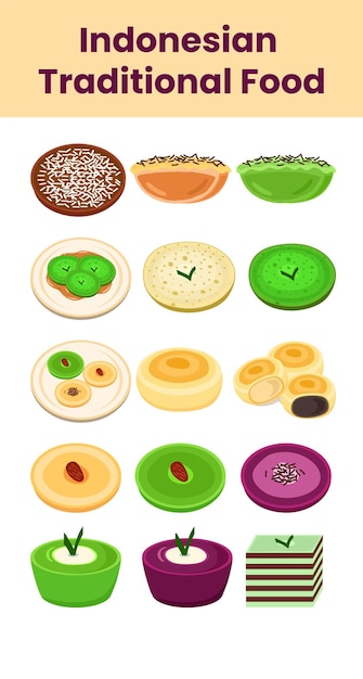 indonesian traditional snack food with flour base