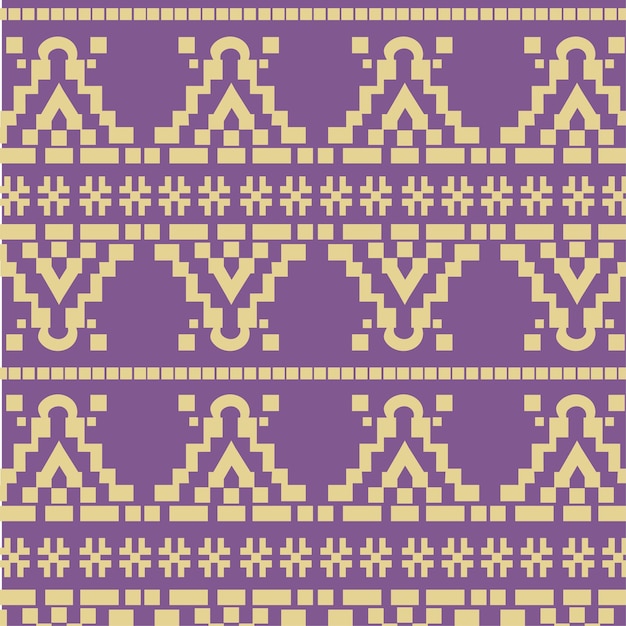 Indonesian Traditional Songket Vector