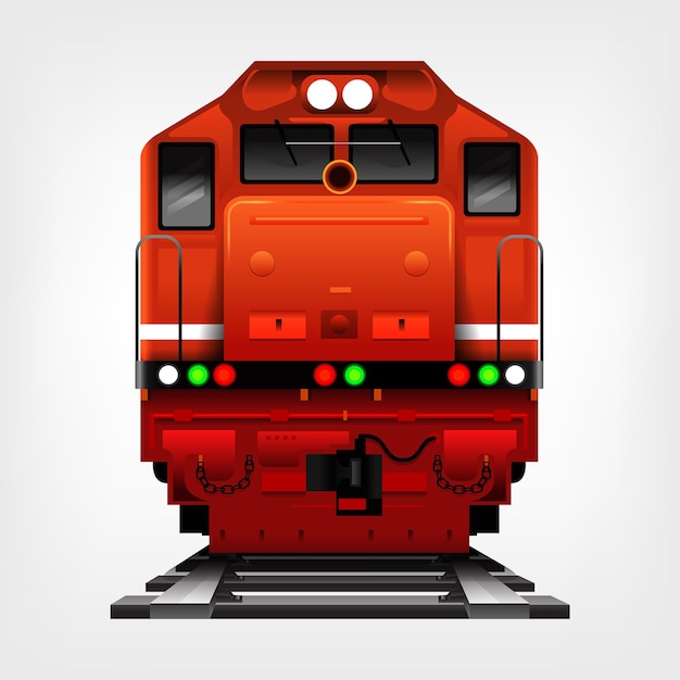 Vector indonesian train background vector