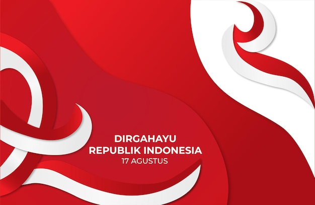 Indonesië Happy Independence Day wenskaart