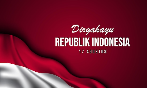 Indonesië onafhankelijkheidsdag achtergrond ontwerp