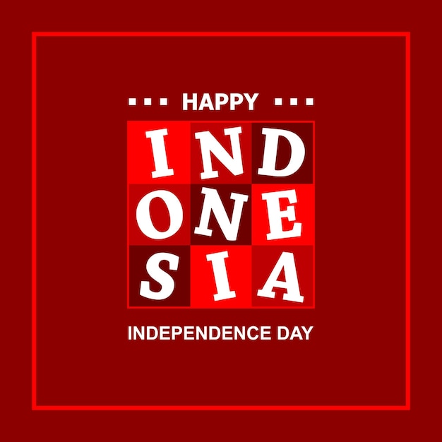 Indonesië onafhankelijkheidsdag poster